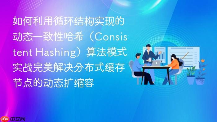 如何利用循环结构实现的动态一致性哈希(consistent hashing)算法模式实战完美解决分布式缓存节点的动态扩缩容