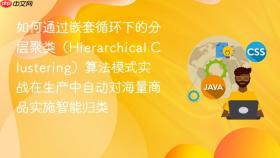 如何通过嵌套循环下的分层聚类(hierarchical clustering)算法模式实战在生产中自动对海量商品实施智能归类