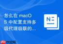 怎么在 macOS 中配置支持多级代理级联的高级网络访问与生产测试环境