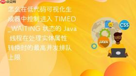 怎么在低代码可视化生成器中控制进入 timed_waiting 状态的 java 线程在处理实体属性转换时的最高并发排队上限