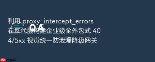 利用 proxy_intercept_errors 在反代层构建企业级全外包式 404/5xx 视觉统一防泄漏降级网关