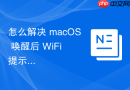 怎么解决 macOS 唤醒后 WiFi 提示“已连接”但无法获取有效 IP 地址的 Bug