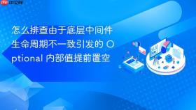 怎么排查由于底层中间件生命周期不一致引发的 optional 内部值提前置空