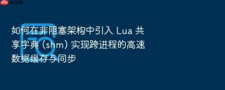 如何在非阻塞架构中引入 lua 共享字典 (shm) 实现跨进程的高速数据缓存与同步