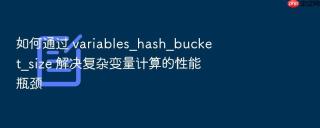 如何通过 variables_hash_bucket_size 解决复杂变量计算的性能瓶颈