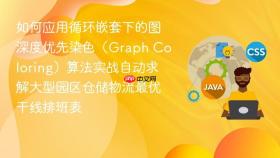 如何应用循环嵌套下的图深度优先染色（graph coloring）算法实战自动求解大型园区仓储物流最优干线排班表