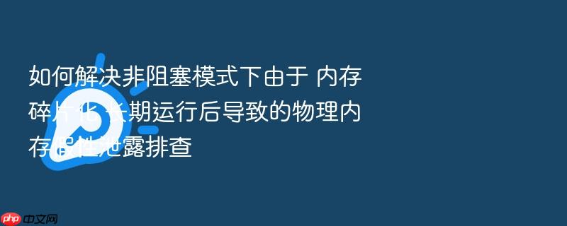 如何解决非阻塞模式下由于 内存碎片化 长期运行后导致的物理内存假性泄露排查