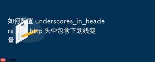 如何配置 underscores_in_headers 允许 http 头中包含下划线变量