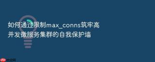 如何通过限制max_conns筑牢高并发微服务集群的自我保护墙