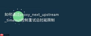 如何通过proxy_next_upstream_timeout控制重试总时延限制