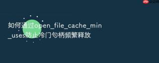 如何通过open_file_cache_min_uses防止冷门句柄频繁释放