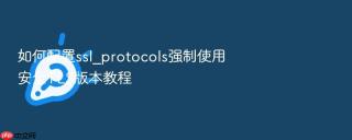 如何配置ssl_protocols强制使用安全tls版本教程
