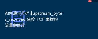 如何通过分析 $upstream_bytes_received 监控 tcp 集群的流量健康度