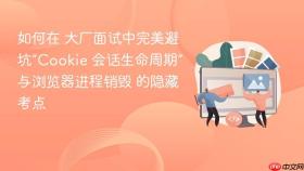 如何在 大厂面试中完美避坑“cookie 会话生命周期”与浏览器进程销毁 的隐藏考点