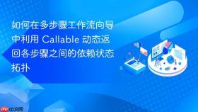 如何在多步骤工作流向导中利用 callable 动态返回各步骤之间的依赖状态拓扑