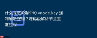 什么是渲染器中的 vnode.key 强制刷新逻辑？源码级解析节点重置过程