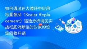 如何通过在大循环中应用标量替换（scalar replacement）逃逸分析调优实战彻底消除临时对象的垃圾回收开销