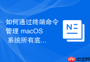 如何通过终端命令管理 macOS 系统所有底层动态链接库的网络访问授权