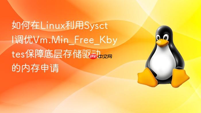 如何在linux利用sysctl调优vm.min_free_kbytes保障底层存储驱动的内存申请