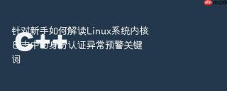 针对新手如何解读linux系统内核日志中的身份认证异常预警关键词