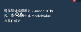 深度解析编译器对 v-model 的转换,看它如何生成 modelvalue 与事件绑定