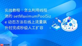 实战教程:怎么利用线程池的 setmaximumpoolsize 动态方法在线上流量飙升时完成秒级人工扩容
