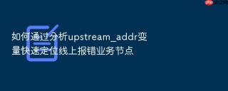 如何通过分析upstream_addr变量快速定位线上报错业务节点