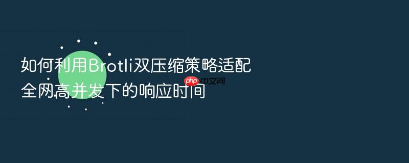 如何利用brotli双压缩策略适配全网高并发下的响应时间