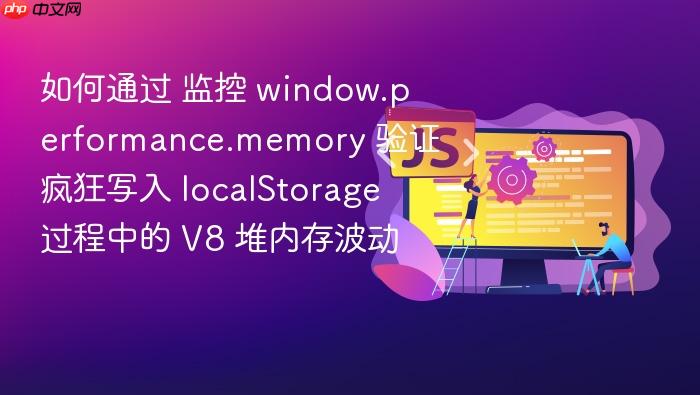 如何通过 监控 window.performance.memory 验证疯狂写入 localstorage 过程中的 v8 堆内存波动