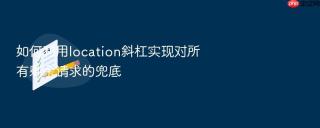 如何利用location斜杠实现对所有剩余请求的兜底