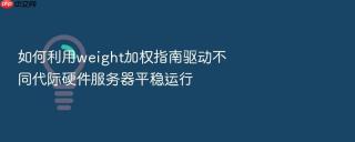 如何利用weight加权指南驱动不同代际硬件服务器平稳运行