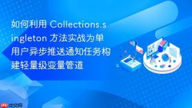如何利用 Collections.singleton 方法实战为单用户异步推送通知任务构建轻量级变量管道