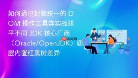 如何通过封装统一的 DOM 操作工具类实战抹平不同 JDK 核心厂商（Oracle/OpenJDK）底层内置红黑树差异