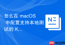 怎么在 macOS 中配置支持本地测试的 K8s 轻量级集群