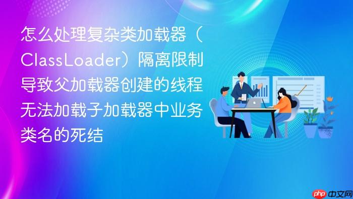 怎么处理复杂类加载器(classloader)隔离限制导致父加载器创建的线程无法加载子加载器中业务类名的死结