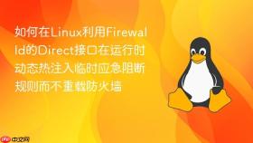 如何在Linux利用Firewalld的Direct接口在运行时动态热注入临时应急阻断规则而不重载防火墙