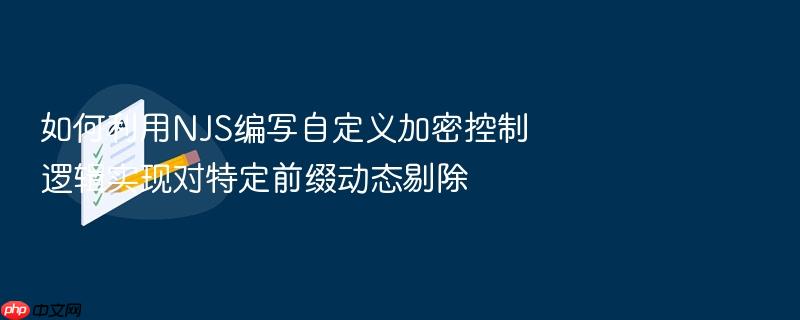 如何利用njs编写自定义加密控制逻辑实现对特定前缀动态剔除