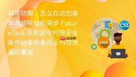 异常防御:怎么在动态表单高频校验的异步 futuretask 反射层中利用安全条件链条完美阻止内存泄漏的蔓延