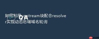 如何利用upstream块配合resolver实现动态后端域名轮询