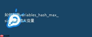 如何利用variables_hash_max_size支撑超大变量