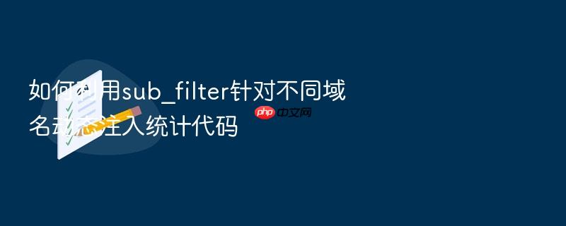 如何利用sub_filter针对不同域名动态注入统计代码