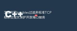 怎么利用Iptables过滤非标准TCP标志位报文保护开放端口服务