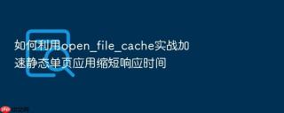 如何利用open_file_cache实战加速静态单页应用缩短响应时间