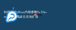 如何调优linux内核参数fs.file-max协同网关日志池扩容