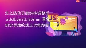 怎么防范页面结构调整后 addeventlistener 重复绑定导致的线上功能熔断