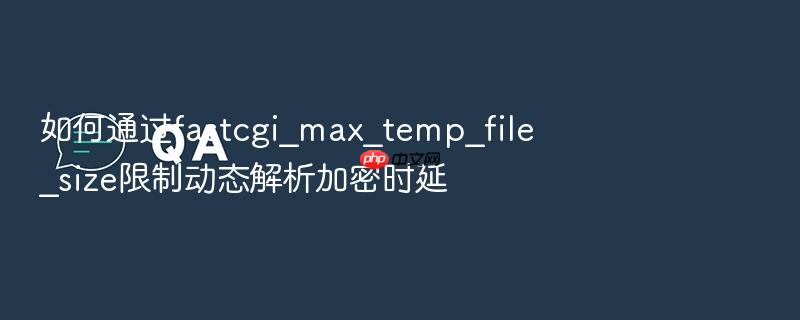 如何通过fastcgi_max_temp_file_size限制动态解析加密时延