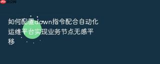 如何配置down指令配合自动化运维平台实现业务节点无感平移