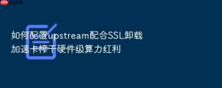 如何配置upstream配合ssl卸载加速卡榨干硬件级算力红利