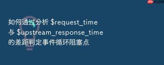 如何通过分析 $request_time 与 $upstream_response_time 的差距判定事件循环阻塞点