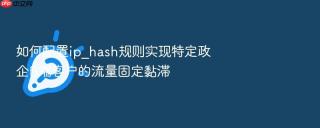 如何配置ip_hash规则实现特定政企b端客户的流量固定黏滞